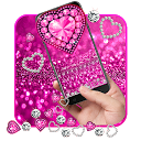 Glitter Pink Love Gravity Keyboard Theme 10001002 APK Télécharger