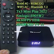 Android Tv Box Tx3 Mini Plus 2022 Dual Wifi Bluetooth - Android 11, Amlogic S905W2 Ram 4G