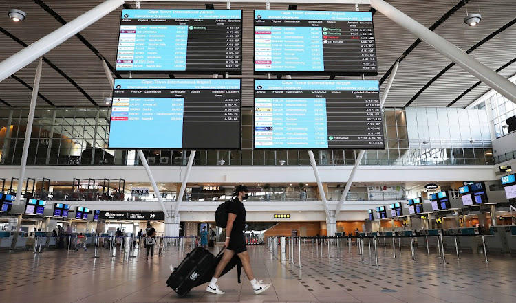 South African airports are set to operate on Monday during a national shutdown protest.