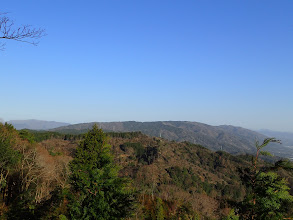 北側の展望（左に霊仙山）