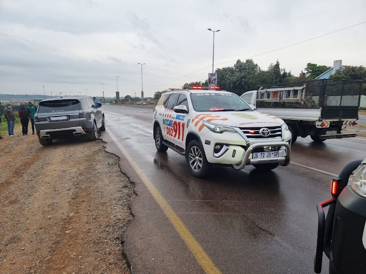 The collision happened on Garsfontein Road in Pretoriuspark on Monday morning.