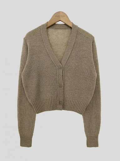 Title 12, Simple All-match V-neck Single Breasted Sweater...