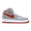 air force 1 mid grey varsity red