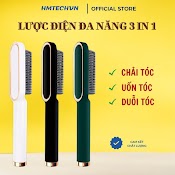 Lược Điện Chải Tóc Tạo Kiểu Chuyên Nghiệp 3 Trong 1 Đa Năng Kiêm Máy Uốn Duỗi Ép Tóc Tạo Kiểu