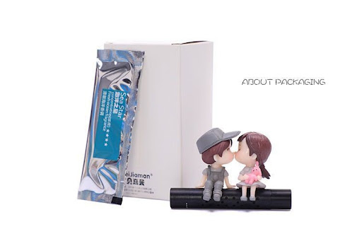 Title 2, Cartoon Couple Gift Car Perfume Clip Air Outlet...