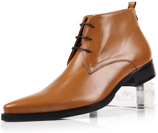 Title 5, Lace Up Business Short Boots High Top Shoes For...