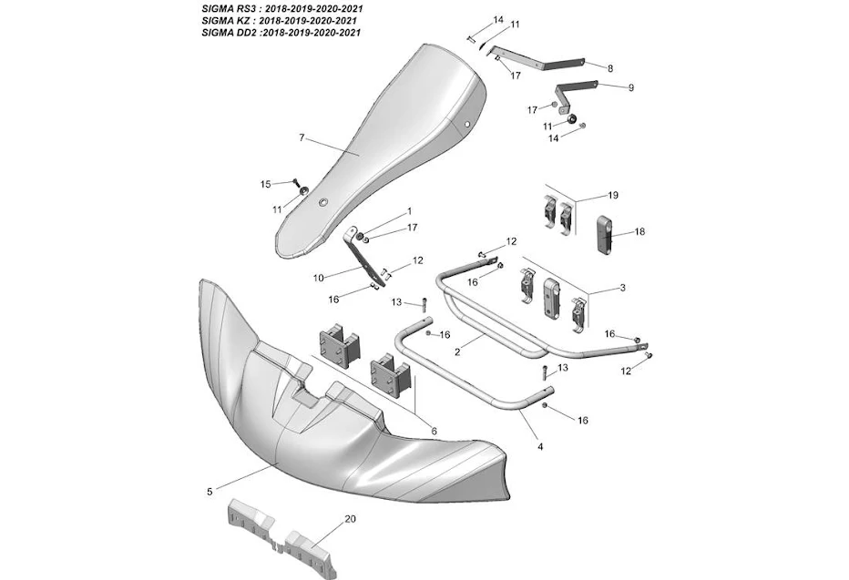 FRONT PROTECTION SIGMA DD2 2018 - 2021