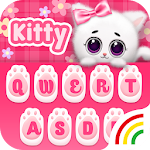 Cover Image of Descargar Tema de teclado Pink Kitty 2.0.0 APK