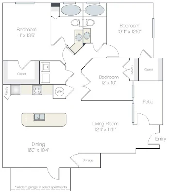 Go to Oltorf I Renovated Floorplan page.