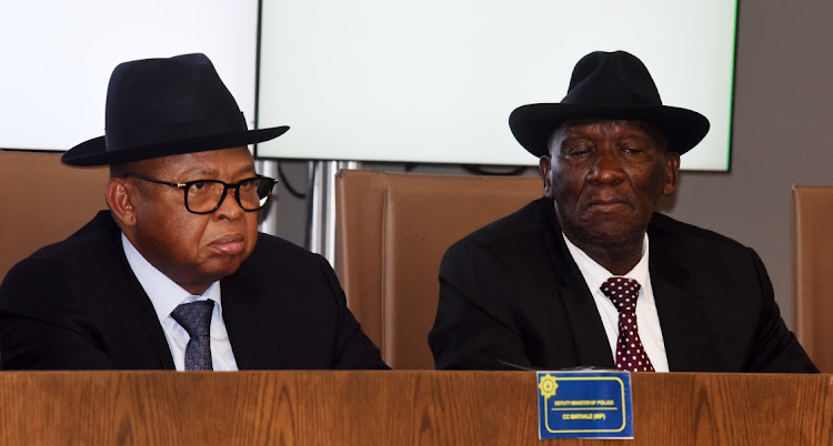 Deputy police minister Cassel Mathale and police minister Bheki Cele will speak at the funerals of two Eastern Cape policemen who were killed in the line of duty. File photo.