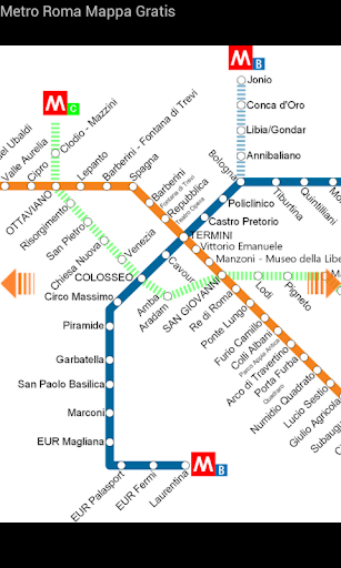 Metro Roma Mappa Gratis