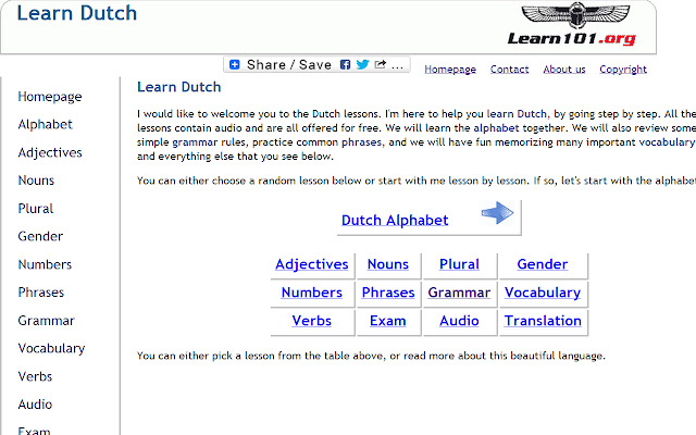 Learn Dutch chrome extension