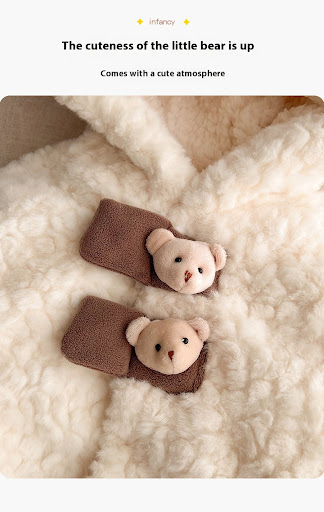 Title 8, Infant Velvet Cotton Clothes Winter Cape Coat K...