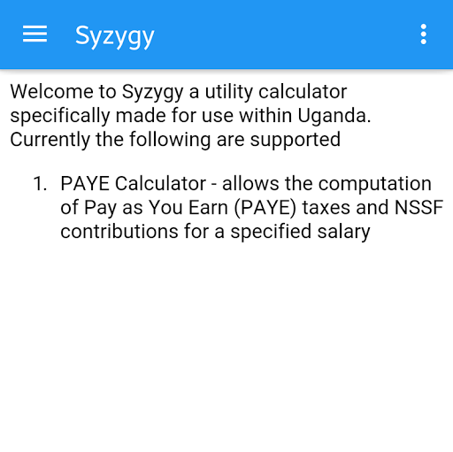 Syzygy Utility Calculator