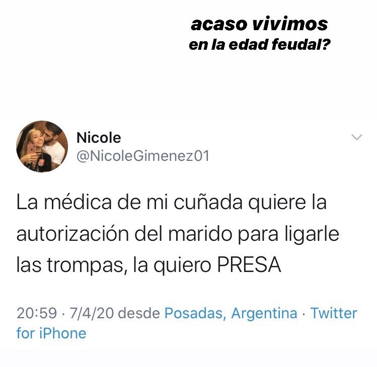 "La médica de mi cuñada quiere la autorización del marido para ligarle las trompas, la quiero presa" Poco Ortodoxa Unorthodox