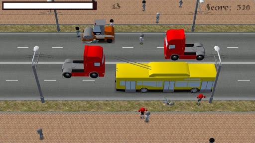 Crossing road