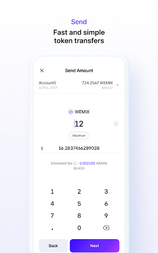 Screenshot WEMIX Wallet