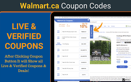 Walmart.ca Coupon & Promo Codes