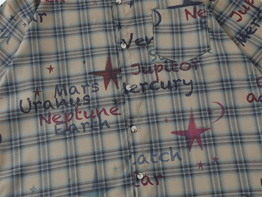 Title 5, Gradient Short Sleeve Plaid Shirt Men. Modern s...
