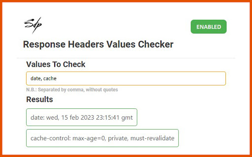 Response Headers Values Checker