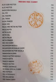 Vandhana Gardenia menu 1