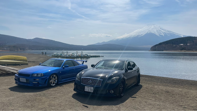 フーガの178ナンバー・ER34 2ドア・富士山と愛車・山中湖・pickUpCarsに選ばれたいに関するカスタム事例の投稿画像3枚目