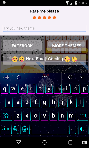 Emoji Keyboard-Christmas neon