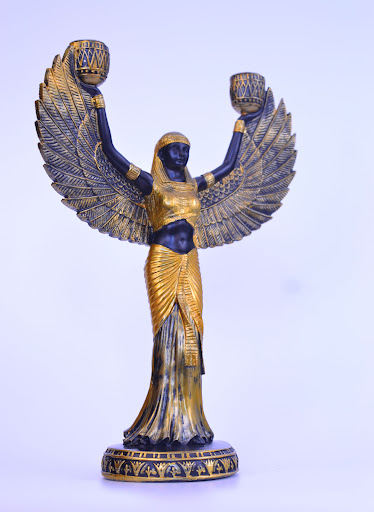 Title 2, Egyptian Goddess Sculptured Ornaments, Modern M...