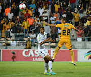 Gustavo Paez of Kaizer Chiefs and Junaid Sait of Stellenbosch FC during the Nedbank Cup, Last 32 match Athlone Stadium on March 11, 2017 in Cape Town, South Africa. 