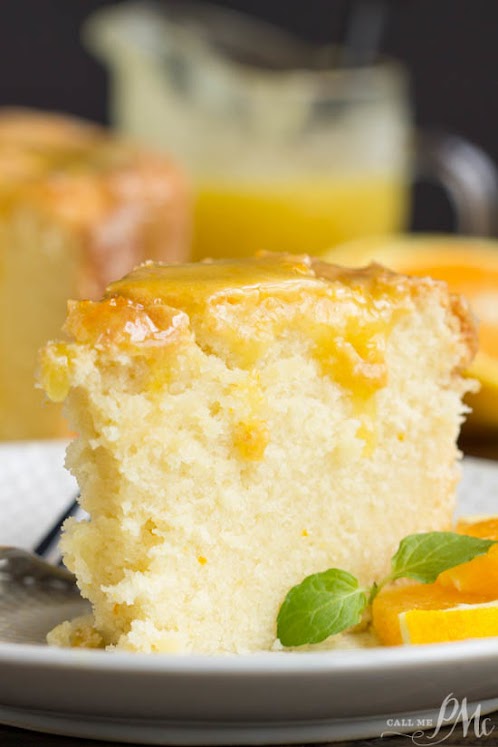 Scratch-made Orange Zest Pound Cake with Orange Curd