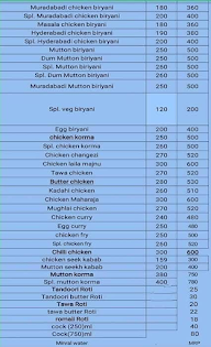 Shahi Chicken Corner menu 1