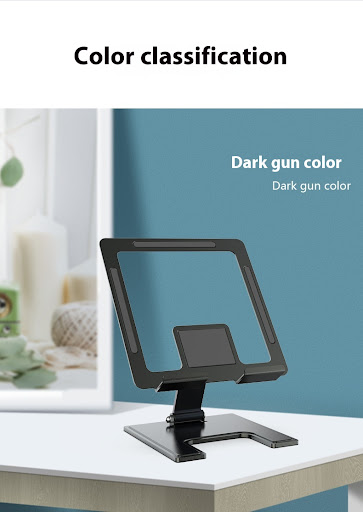 Title 9, Flat Desktop Multi-angle Foldable Rotating Meta...