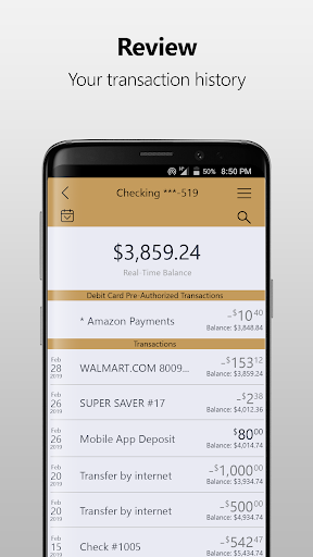 Screenshot First Heritage Bank Mobile