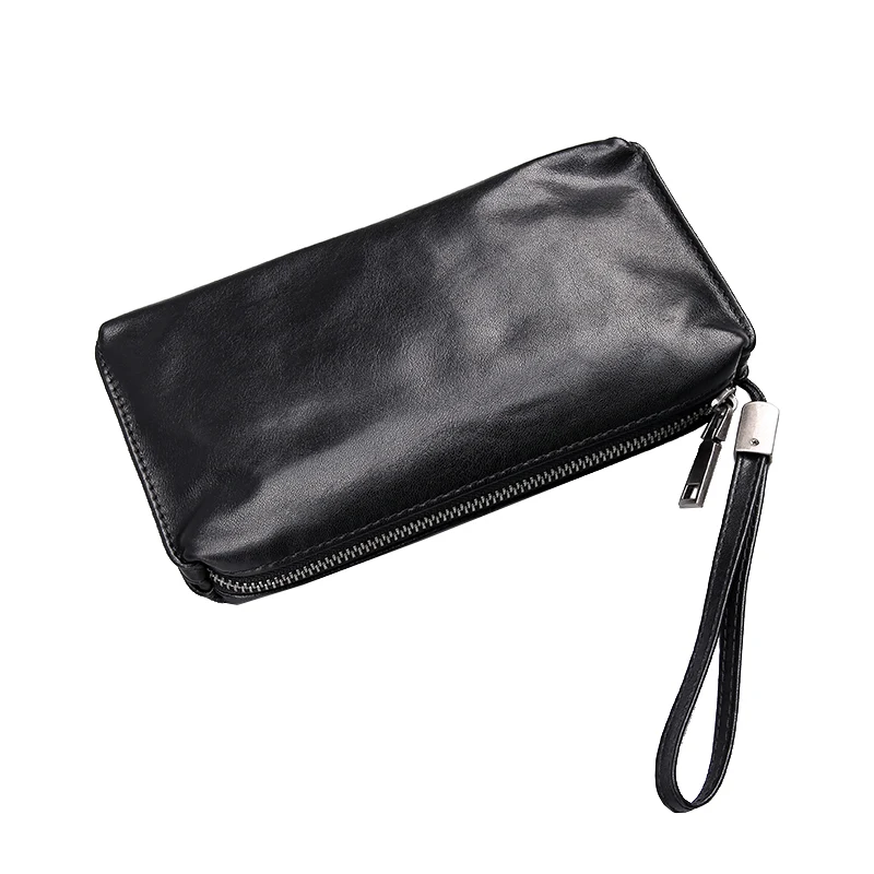 Cartera superior de cuero retro casual para hombre. Diseño clásico, durabilidad y estilo atemporal. Ideal para el uso diario.