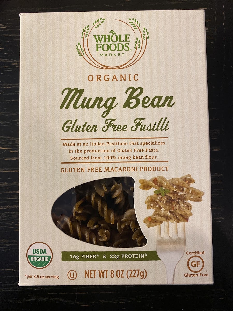 Organic Mung Bean Gluten Free Fusilli