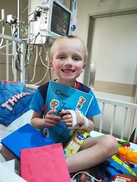 Jaden Steven Trollip, aged 8, has a severe heart defect called Tsicuspid atresia and hyper plastic right heart syndrome. He also has a pacemaker.