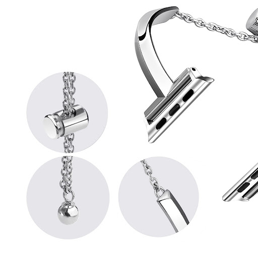 Title 2, Thin T-shaped metal strap bracelet offering a s...