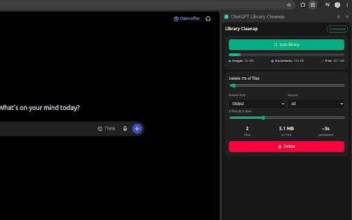 ChatGPT Library Cleanup screenshot 1