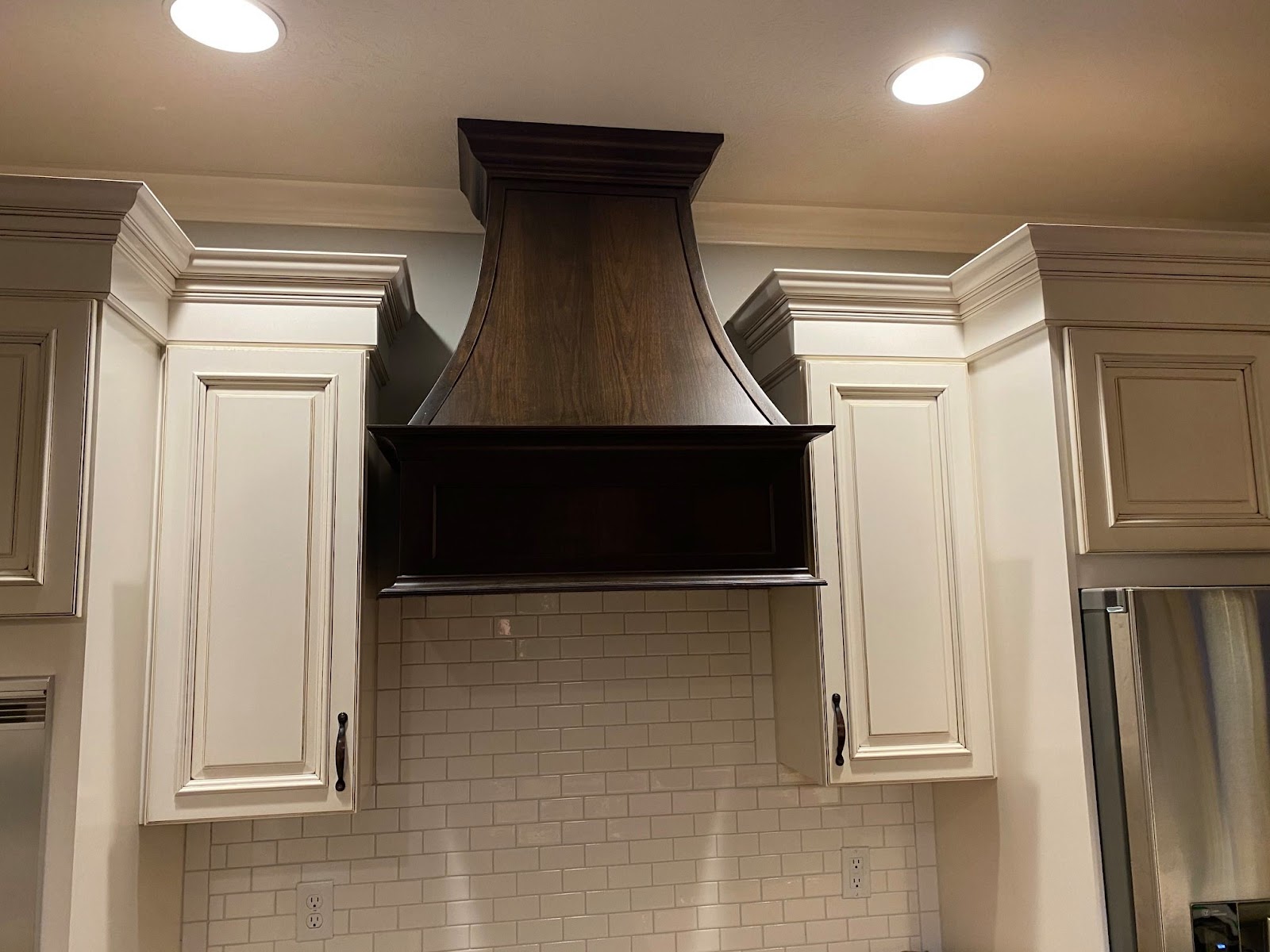 May be an image of range hood and woodwork