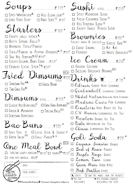 The Noodle Theory menu 1