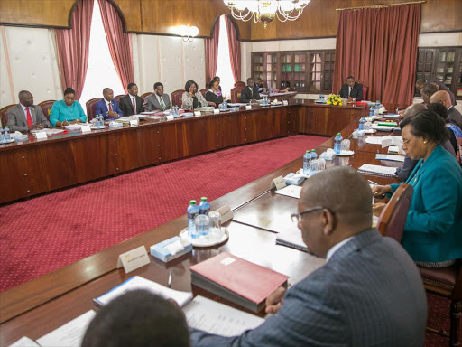 The Cabinet meeting chaired by President Uhuru Kenyatta at State House, Nairobi on Thursday, October 11, 2018. /PSCU