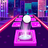 Neon Tiles Hop: EDM Ball icon