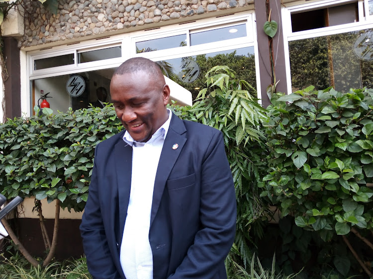 Matungulu MP Stephen Mule, who is also a National Assembly Health Committee member speaks to the press in Nairobi on September 13.