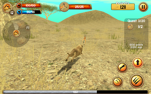 Wild Cheetah Sim 3D