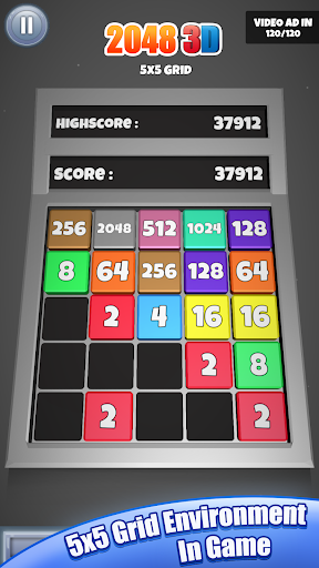 Screenshot 2048 3D: Merge 2048 3D Cube