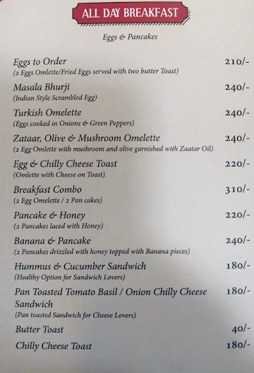 Falafel Express menu 