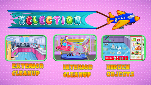 Messy Airplane Cleaning Washing Dirty Plane