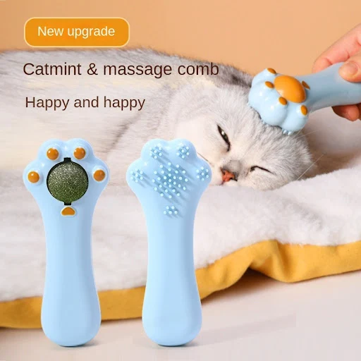 2024 Cat Self-hilarity To Relieve Boredom, Soothe Cute Paws, Lick Licking, Catnip Massage, Comb and Tease Cat Sticks