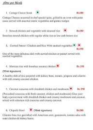 Mint, Green Clean Lean menu 7