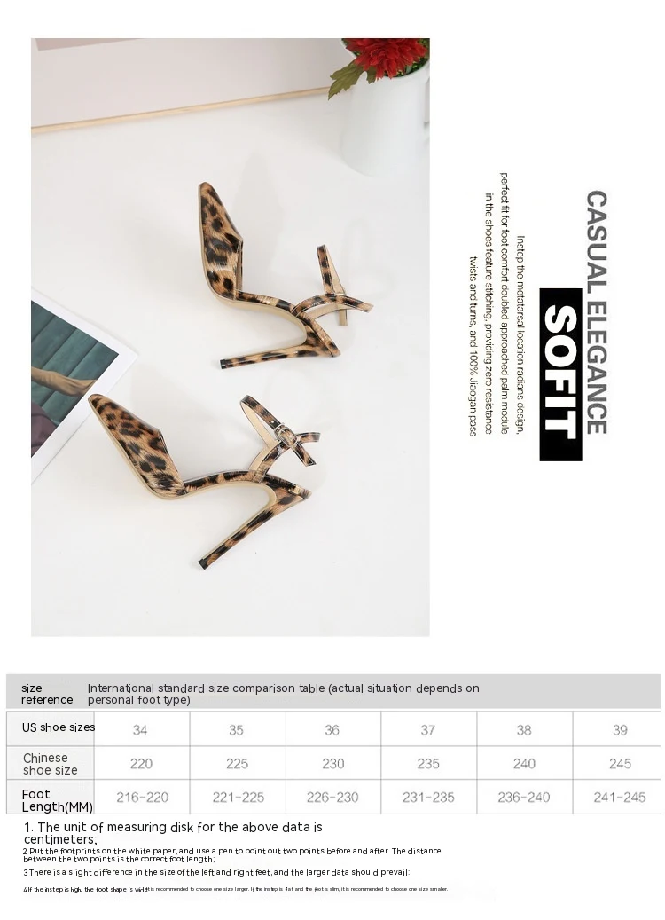 Title 11, Leopard Print Stiletto High Heels for Women, Pl...